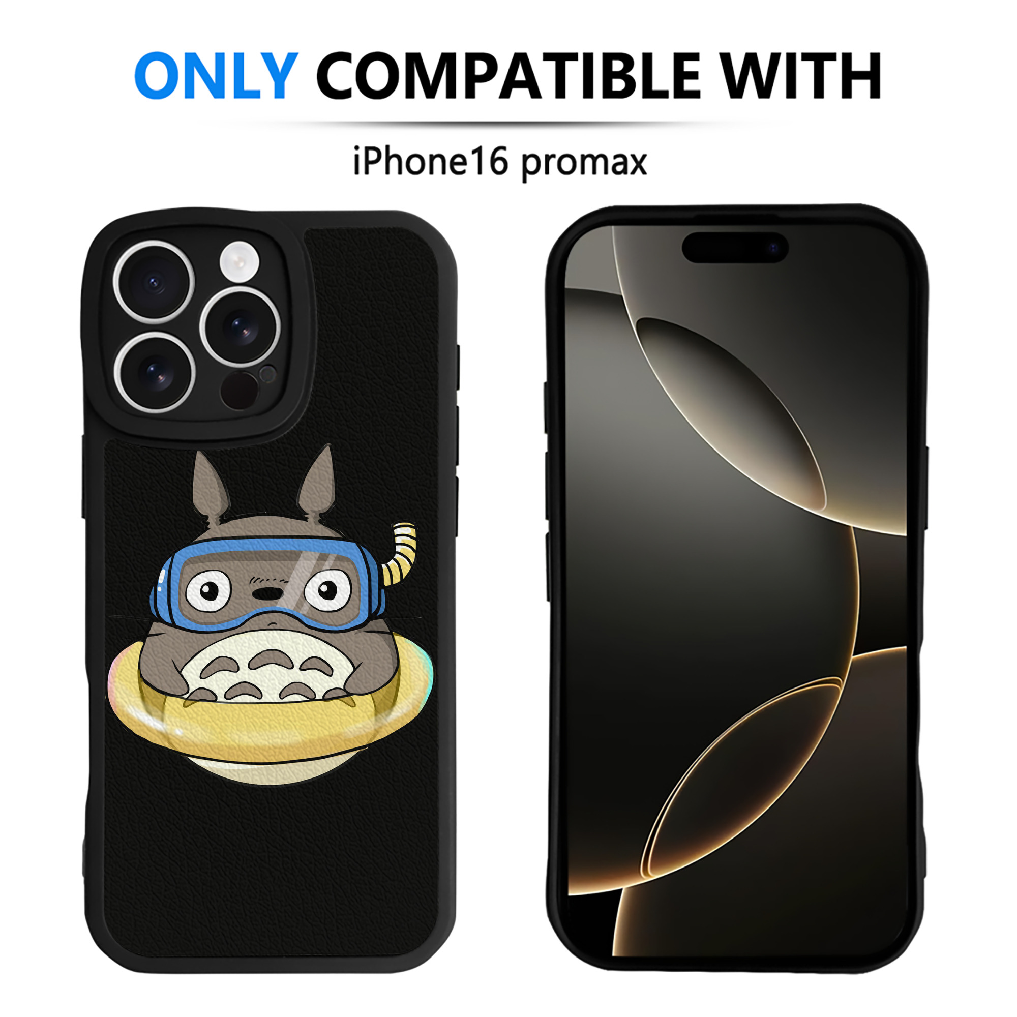 （画像用） となりのトトロ 草壁メイ 草壁サツキ My Neighbor Totoro Satsuki Kusakabe Mei Kusakabe 【iPhone 16シリーズ対応】シリコンスマホケース（レザー調） 材質：シリコン